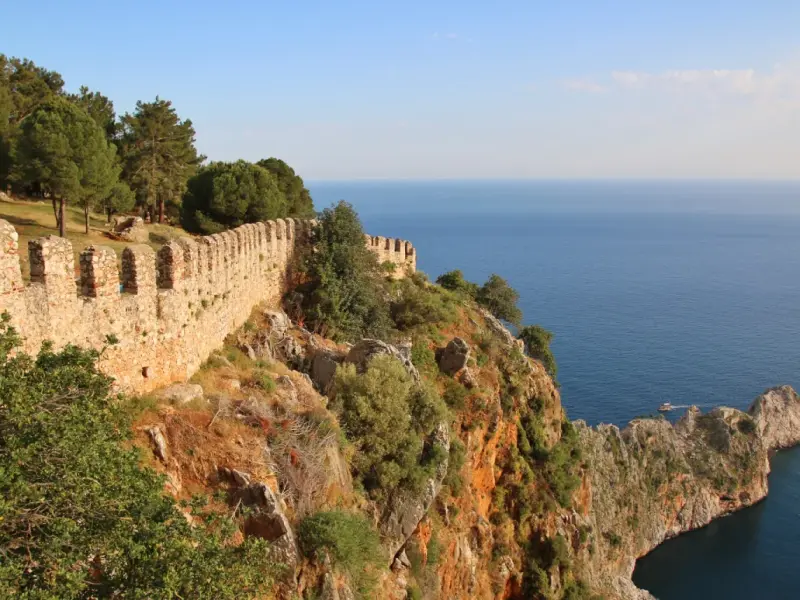 Antalya Fortress Wall in Kaleici, Antalya, Turkey