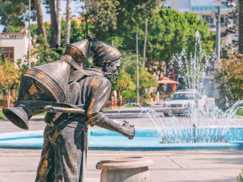 The Water Carrier Sculpture in Antalya, Turkey