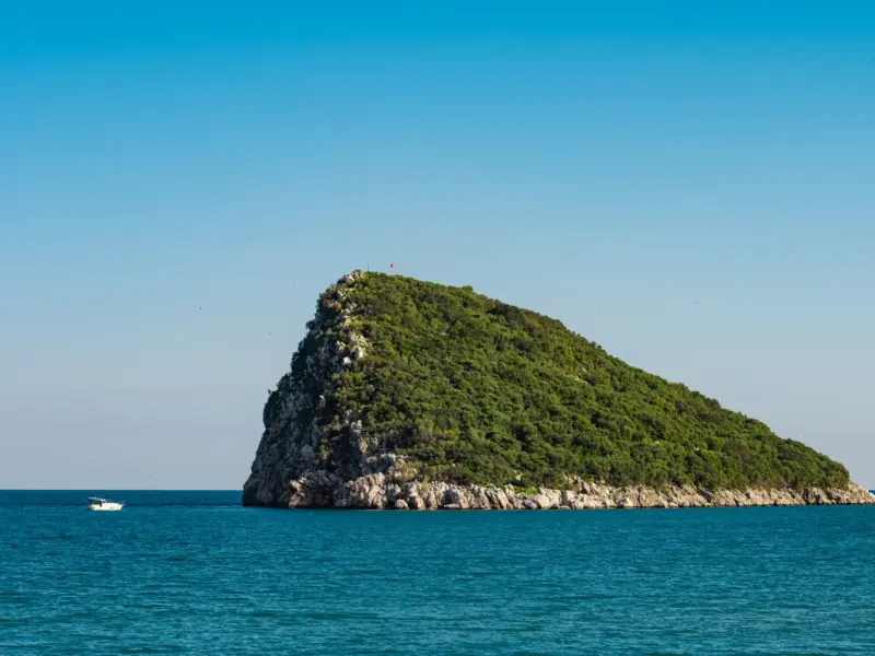 Sican Island in Antalya, Turkey - a rocky marine area