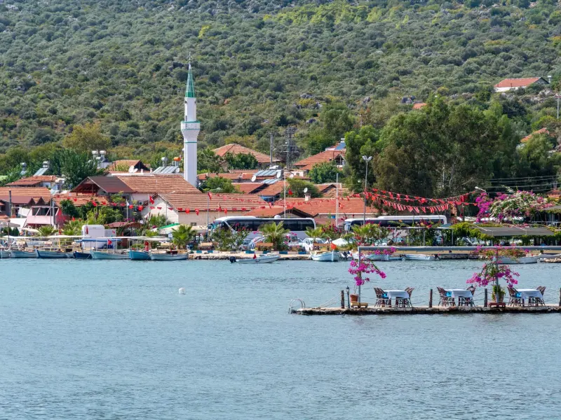 Kaleucagiz Village in Demre, Antalya, Turkey