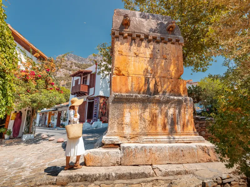 Lion Sarcophagus in Kas, Antalya, Turkey