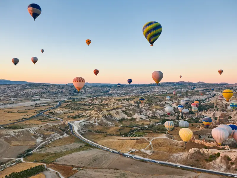 Cappadocia Valley in Central Anatolia, Turkey - routes and attractions