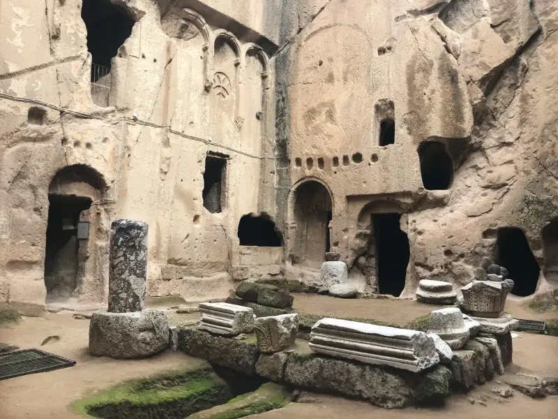 Eskigumus Monastery in Cappadocia, Turkey