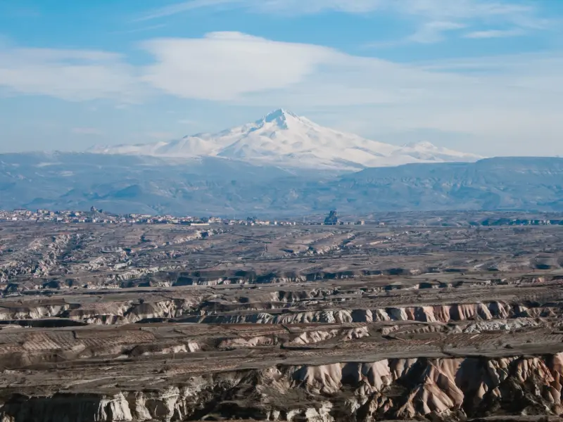 Mount Erciyes in Cappadocia, Turkey - elevation and mountain routes