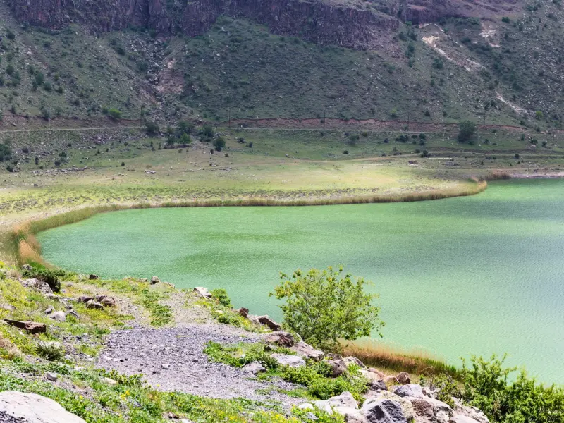 Lake Nar in Cappadocia, Turkey - crater lake in Aksaray Province