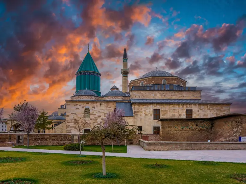 Mevlana Monastery in Konya, Turkey - Rumi Museum and Tomb