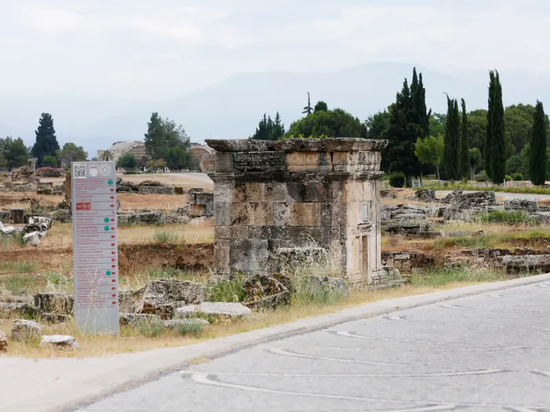 Hierapolis History Museum, Hierapolis, Turkey - exhibition in the Roman baths