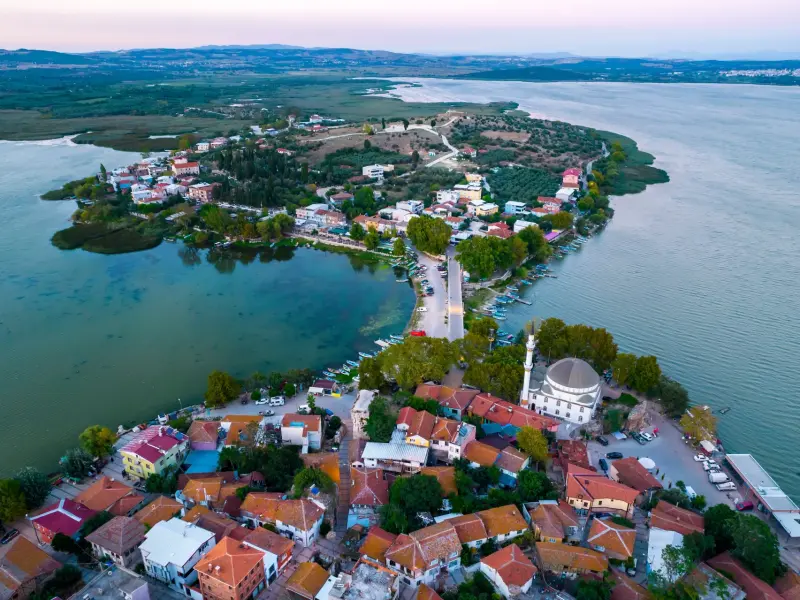 Lake Uluabat near Bursa, Turkey - a freshwater ecosystem