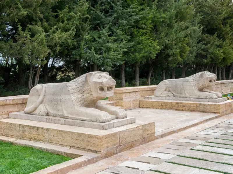 Lion Alley in Ankara, Turkey