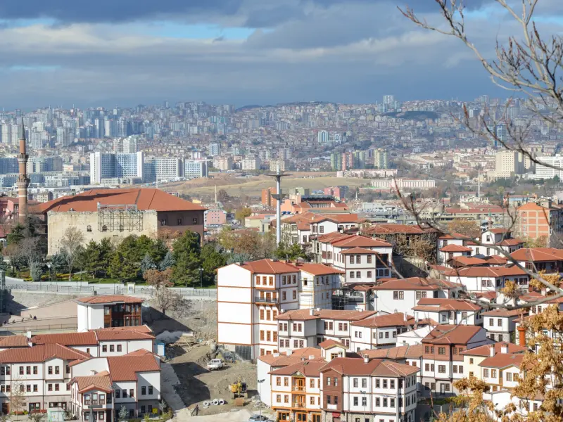 Ulus District in Ankara, Turkey - the historic city center