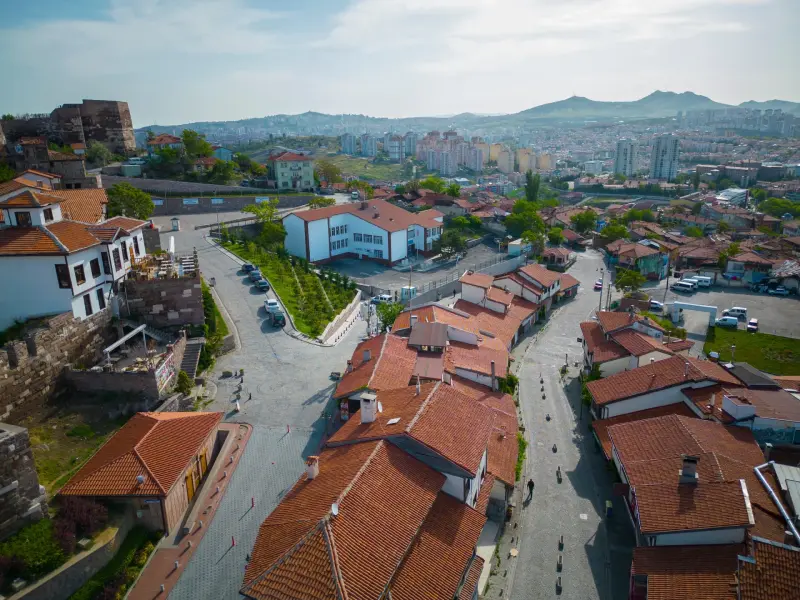 Residential Quarter in Ankara Castle - Old District in Ankara, Turkey