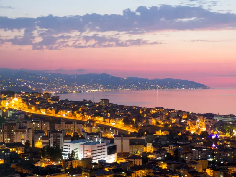 Boztepe Hill in Trabzon, Turkey - viewpoint and place for walks