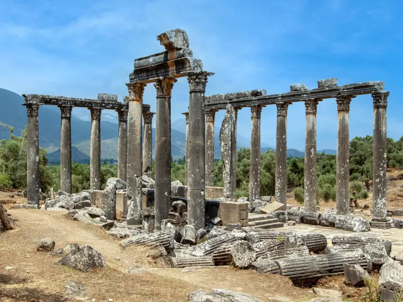 Ancient City of Euromos in the Milas District, Turkey