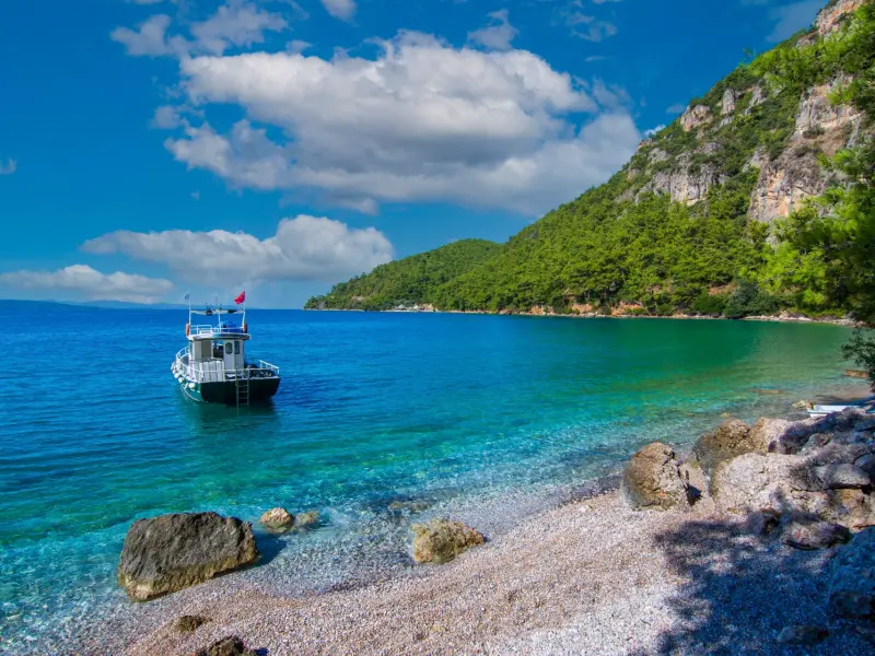 Gokova Bay near Bodrum, Turkey - coves, islands, and sea routes