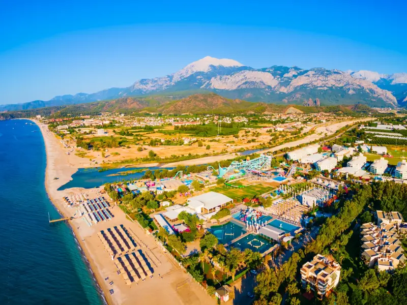 Kiris Village in Kemer, Turkey