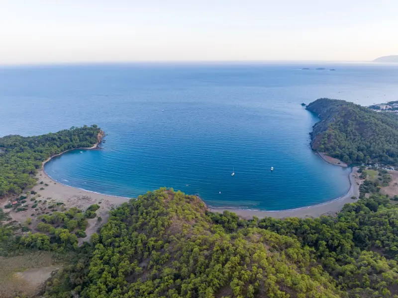 Ancient Bay in Kemer, Turkey near ancient Phaselis
