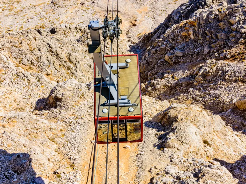 Olympos Teleferik Cable Car in the Olympos-Cirali Area, Turkey