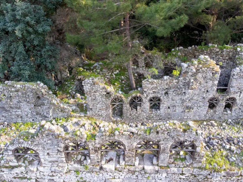Ancient City of Olympos in Olympos-Cirali, Turkey