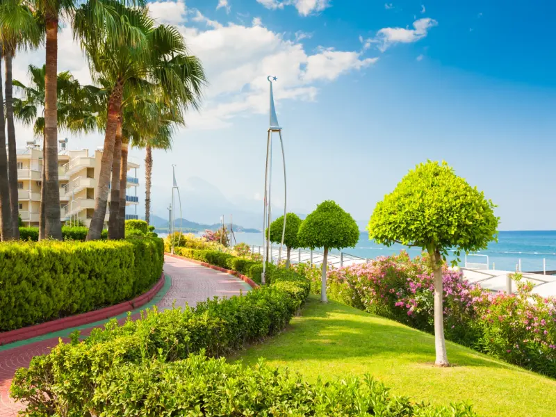 Kemer Promenade in Kemer, Turkey