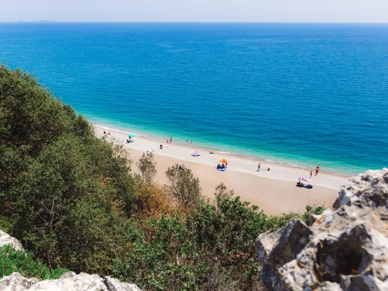 Olympos Beach in Olympos-Cirali, Turkey