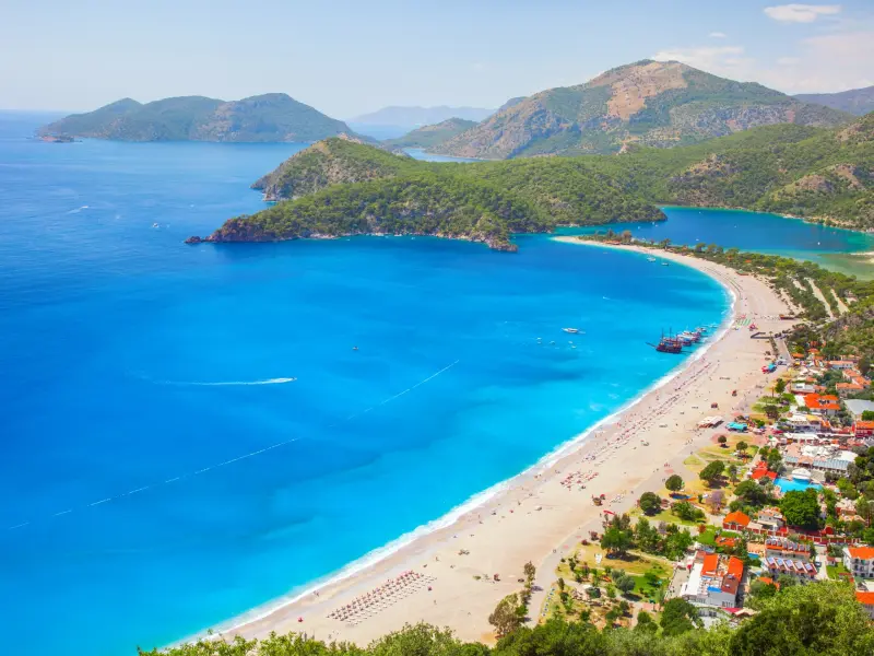 Belcekiz Beach in Oludeniz, Turkey