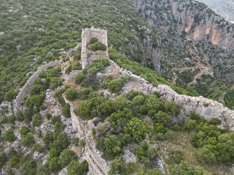 Tlos Citadel in Kalkan, Turkey