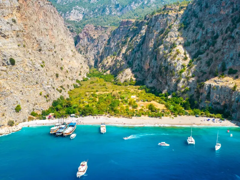 Butterfly Valley in Fethiye, Turkey