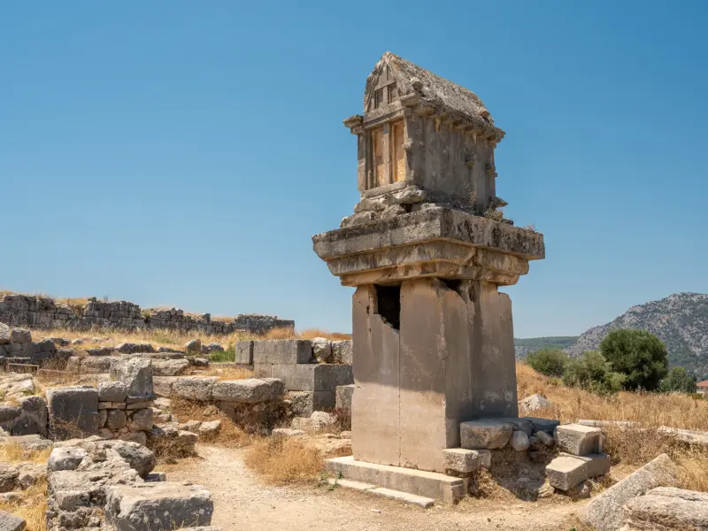 Ancient City of Xanthos in Fethiye, Turkey