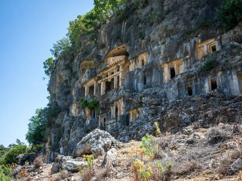 Ancient City of Pinara in Fethiye, Turkey