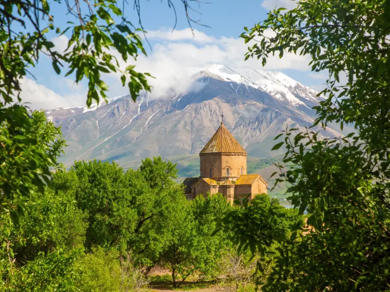 Surp Khach Church on Akdamar Island, Kars, Turkey