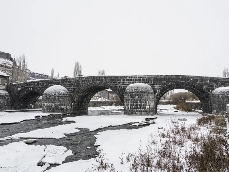 Hadrian's Stone Bridge in Kars, Turkey