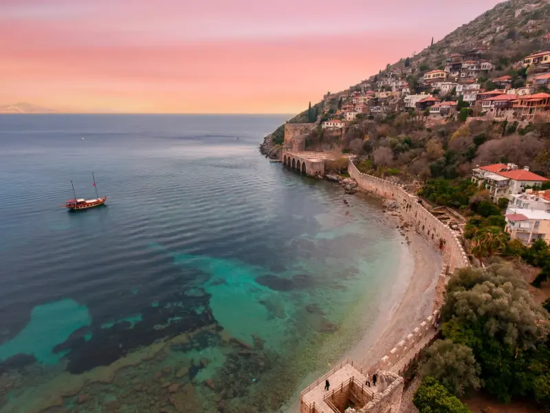 Alanya Bay in Alanya, Turkey