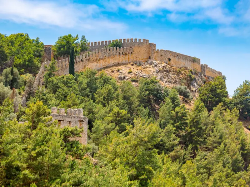 Old Town Walls in Alanya, Turkey