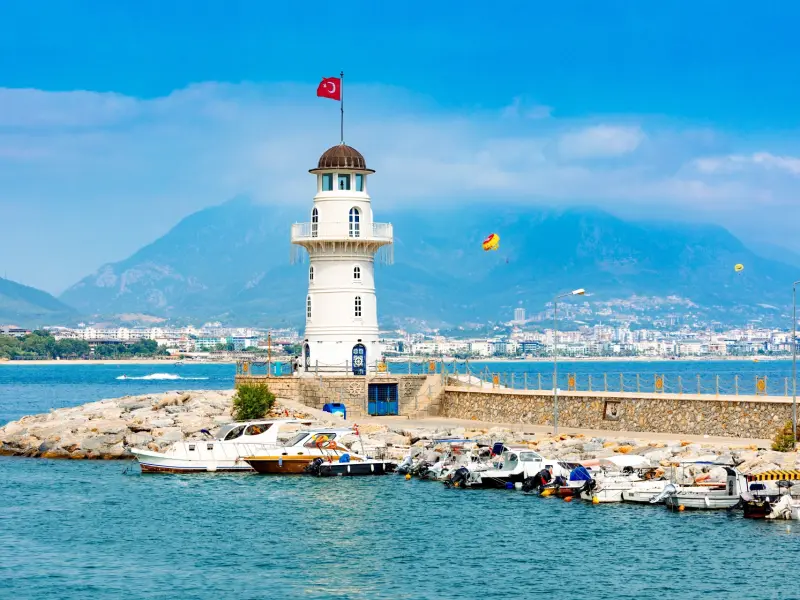 Alanya Lighthouse in Alanya, Turkey