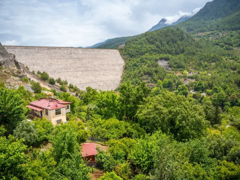 Dim River Dam in Alanya, Turkey