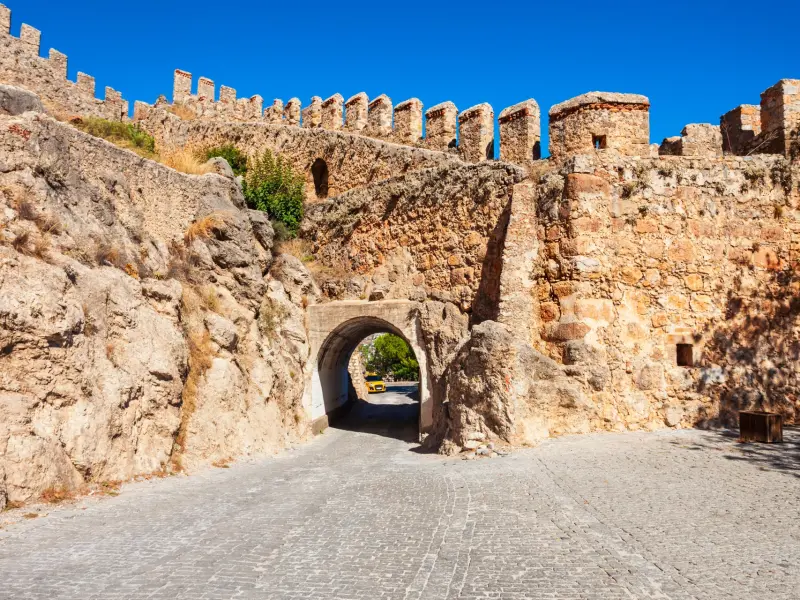Alanya Fortress Gates in Alanya, Turkey