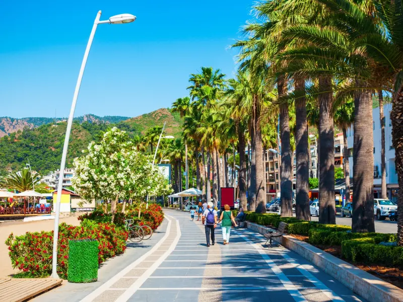 Marmaris Promenade in Marmaris, Turkey