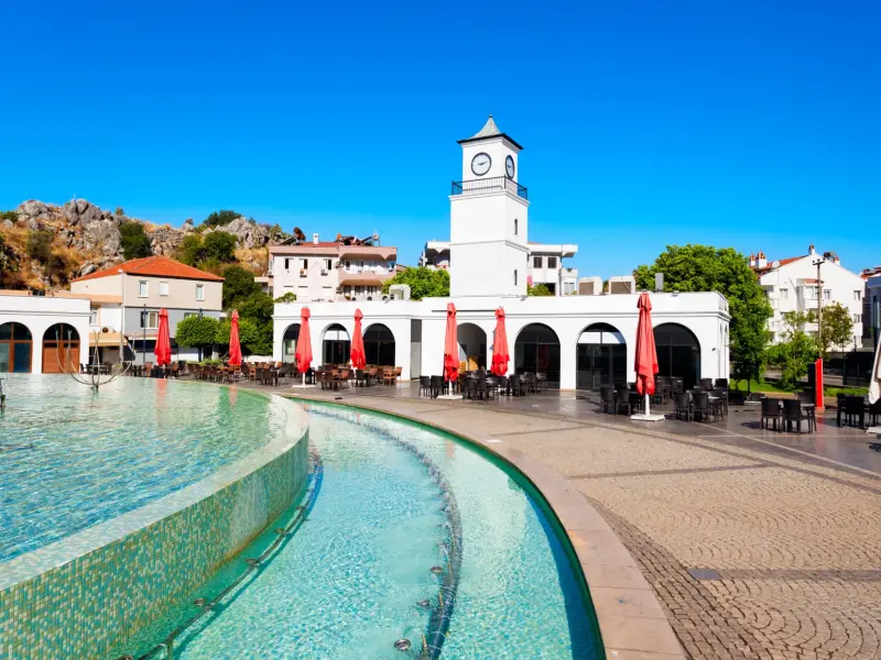 Marmaris Singing Fountain in central Marmaris, Turkey