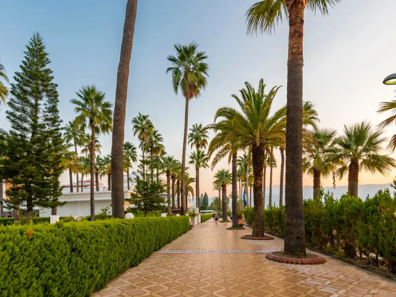 Icmeler Promenade in Icmeler, Turkey