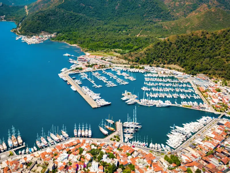 Marmaris Marina in Marmaris, Turkey