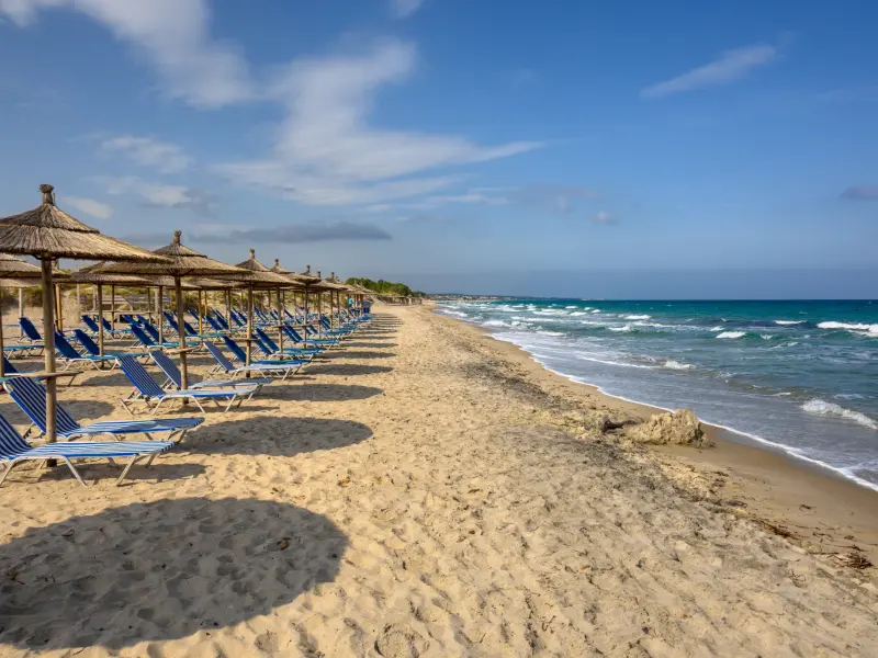 Marmaris City Beach by the promenade toward Icmeler