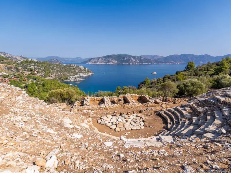 Ancient City of Amos in Turunc, Turkey