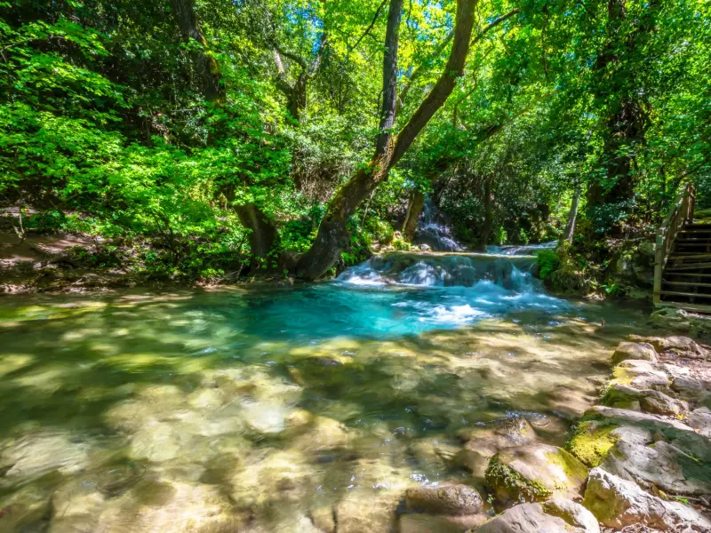 Turgut Waterfall in Marmaris, Turkey