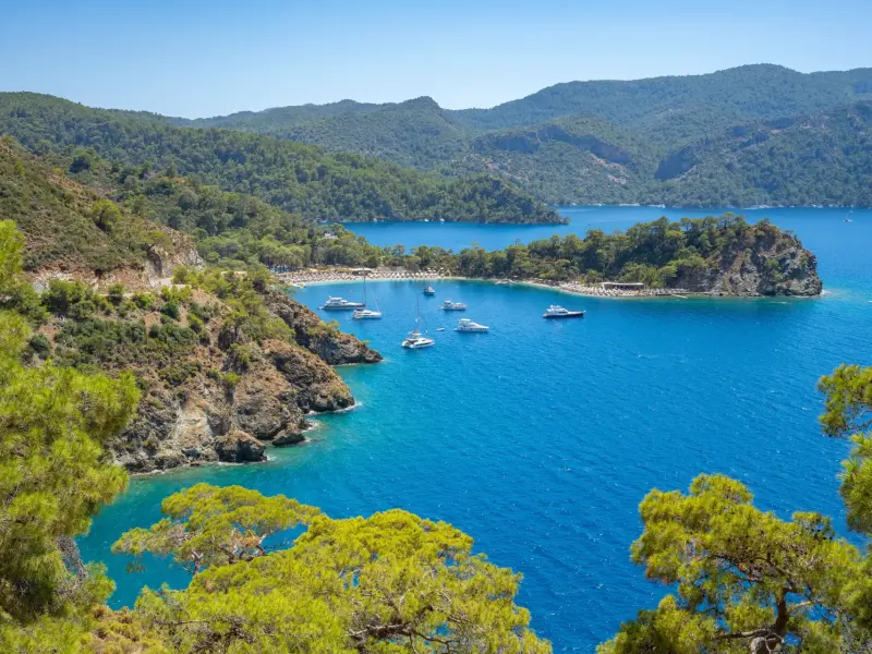 Boncuk Bay in Marmaris, Turkey