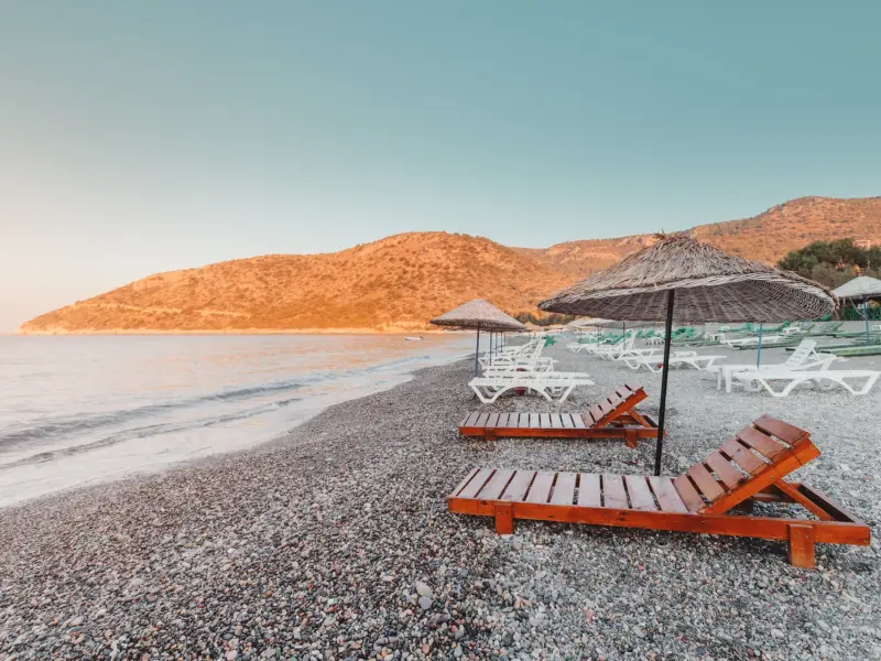 Ovabuku Beach in Marmaris, Turkey