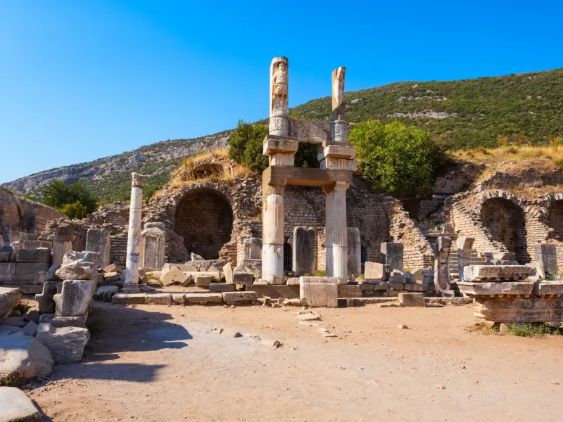 Temple of Domitian in Izmir, Turkey