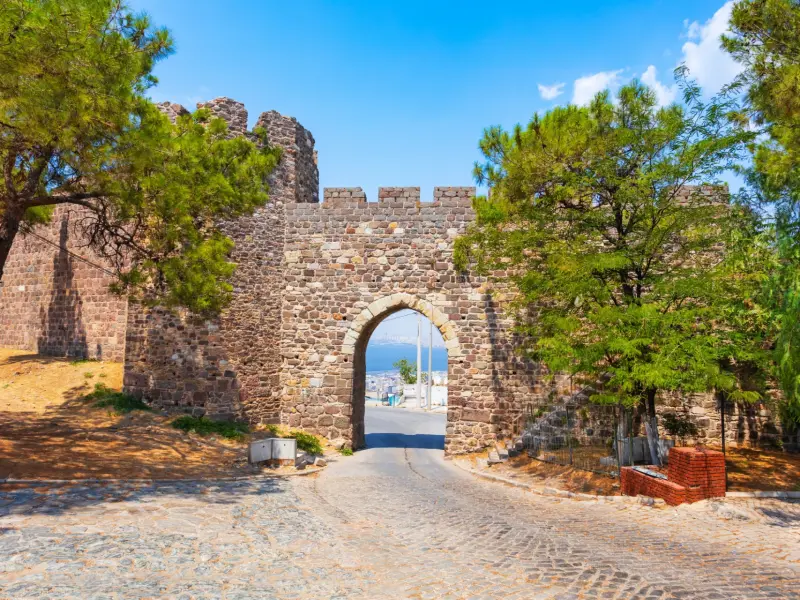 Kadifekale Castle in Izmir, Turkey
