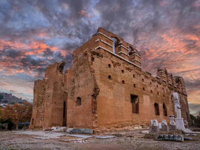 Red Basilica in Bergama, Izmir, Turkey