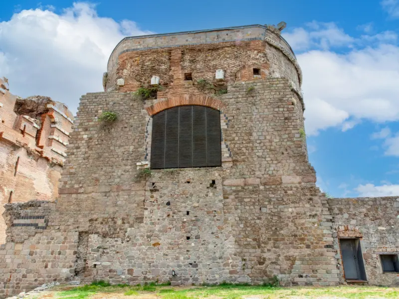 Rotunda in the Courtyard of the Red Basilica in Izmir, Turkey