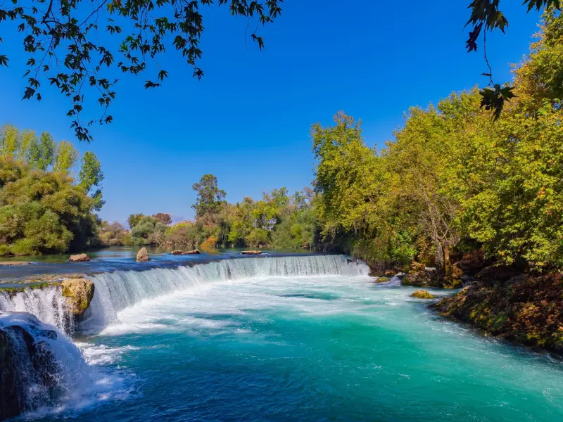 Manavgat Waterfall in Manavgat, Turkey